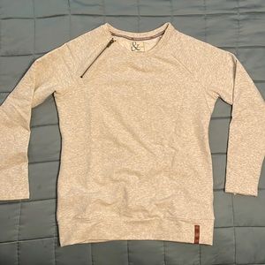 Ampersand Avenue sweatshirt w/ functional zipper detail  Size XL
